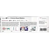 Tombow alcohol-based ABT marker set warm gray kleuren (5 stuks)