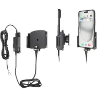Brodit 727370 iPhone 15 & 15 Pro houder, Smartphonehouder, Zwart
