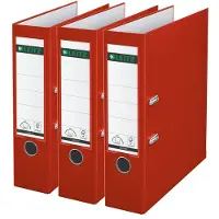 Leitz Ordner 180° 1010 A4 80 mm 3 stuks rood