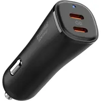 Spigen ArcStation Essential | Auto snellader - 1x USB-C 30 watt + 1x USB-C 20 watt - Zwart