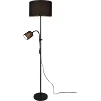 RL REALITY OWEN Vloerlamp - Zwart - excl. E14 / E27 - Flexibele leeslamp - Apart schakelbaar