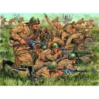 Italeri Modelbouwpakket Militaire voertuigen - 6057 Russian Infantry - Russische Soldaten WWII - 46 Figuren Plastic - 1:72 - Modelbouw