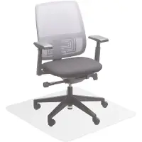 Relaxdays vloerbeschermer bureaustoel - antislip - 90 x 90 cm - bureaustoelmat - transparant