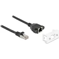 DeLOCK Network Extension Cable for Easy 45 Module S/FTP RJ45 plug to RJ45 jack Cat.6A 3 m black