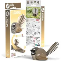 Eugy 3D Puzzel - Fantail - Vogels - Duurzaam - Verzamel Ze Allemaal - 6 Jaar