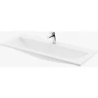 Ravak Clear - Meubelwastafel, 80x38 cm, zonder overloop, met kraangat, wit XJJ01180000