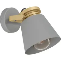 Eglo Twicken Spot - E27 - 20 cm - Grijs/Goud -Staal