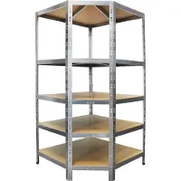 Mammut Kast 5 Planken Staal 900 x 600 x 1,800 mm Grijs
