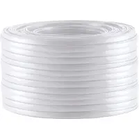 S-Impuls Telefoonkabel 4-aderig op rol | CCA (AWG30) | plat | wit | 25 meter