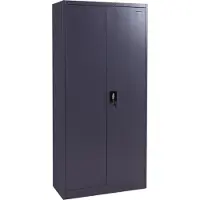 MCW Archiefkast -H17, stalen kast Kantoorkast Kast, 2 deuren afsluitbaar metaal ~ 185x90x40cm donkergrijs