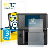 BROTECT Screenprotector 3 Stuks voor Nintendo DS LITE Beschermglas transparant
