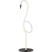 ELSTEAD LED-tafellamp Flamingo, wit / opaal, Woon-/ Eetkamer, metaal, Design, LED tafellamp
