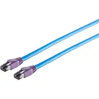 S-Impuls Premium S/FTP CAT8.1 40 Gigabit netwerkkabel / blauw - LSZH - 25 meter