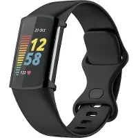Strap-it TPU case - zwart bescherm hoesje geschikt voor Fitbit Charge 5 / Fitbit Charge 6 - zwarte beschermhoes voor Fitbit Charge 5 / Fitbit Charge 6