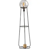 Näve Vloerlamp Stelo, zwart, Woon-/ Eetkamer, metaal, Modern, vloerlamp