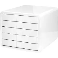 HAN ladebox i-Line, 5 schuifladen, kunststof, wit