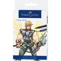 Faber-Castell FC-267191 Tekenstift Faber-Castell Pitt Artist Pen Comic Set 3D