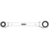 Vigor V3607 V3607 Dubbele ringsleutelratelset Sleutelbreedte (metrisch) 12 - 13 mm