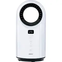 Alpina Elektrische Verwarming en Ventilator 1500W – Bladloze Ventilatorkachel met LED Display – Ventilator Kachel met Timer en Afstandsbediening – Oscillerende Verwarming of Verkoeling – Wit