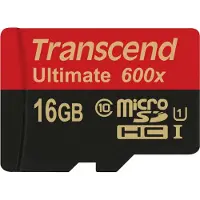 Transcend microSDHC MLC 16GB, Class 10, UHS-I, 600x + SD-adapter