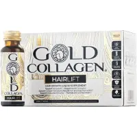 Gold Collagen Hairlift -Gehydrolyseerd marien collageen +keratine +biotine –18 actieve ingrediënten 10x50 ml