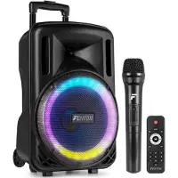 Fenton FT10LED MK2 party speaker met Bluetooth - Karaoke speaker met