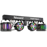 Beamz PartyBar2 lichtset - 2x LED par + 2x Derby incl. statief