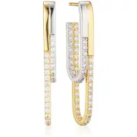 Sif Jakobs JEWELLERY CAPIZZI DUE GRANDE EARRING SJ-E42228-CZ-YG2.