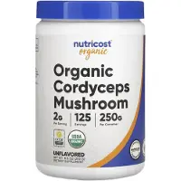 Nutricost , Biologische Cordyceps Champignon, Ongezoet, 8,8 oz (250 g)