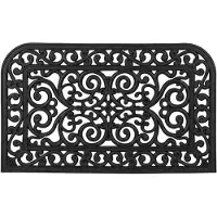 Relaxdays deurmat rubber - 45 x 75 cm - voordeur mat - antislip schoonloopmat - entreemat