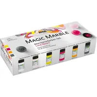 Kreul Magic Marble Effect - Verf set - 6 neon kleuren - marmerverf