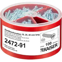 KAISER ELEKTRO 2472-91 Apparaatschroevenbox 100 stuk(s)