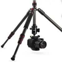 Hama Statief "Ramble II Duo Carbon" reisstatief voor camera en telefoon, 160 cm