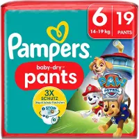 Pampers Baby Pants Baby Dry Maat 6 Extra Large (14-19 kg) Limited Edition Paw Patrol, 19 luierbroekjes