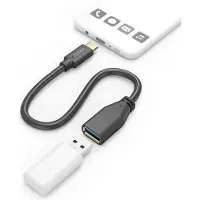 Hama Adapter Usb-c Otg - Usb-a 15 Cm Zwart (125105)