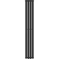 Neu.haus Radiator met buizenverwarming, model 'Nore', zwart, 160x24 cm, enkelwandig, 438W