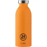 24Bottles Drinkfles 'Clima' oranje / zwart
