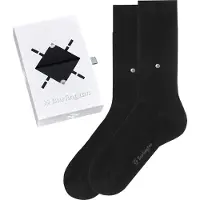 Burlington Sokken grijs / zwart