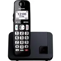 Panasonic Draadloze telefoon - - KX-TGE250SPB - Zwart - DECT - 16u autonomie