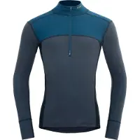 Devold - Lauparen Merino 190 Zip Neck - Merino-ondergoed S, blauw