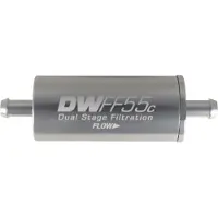 DeatschWerks 5/16in 10 Micron 55mm In-Line Fuel Filter Kit