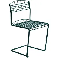 Grythyttan Stålmöbler High Tech stoel Blue green