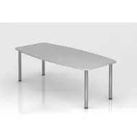 Hjh OFFICE PRO KARAT 22 C - Karat Grijs 220 x 103 met chromen voet