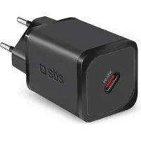 SBS PD Reiselader 45W USB-C GaN, zwart
