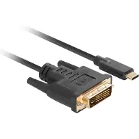 Lanberg Kabel USB C naar DVI-D Lanberg CA-CMDV-10CU-0030-BK 3 m Zwart