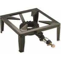 Kemper 1 pit Camping Gasstel Gasbrander Wokbrander | 7,5 KW | 37cm | 4 Voets