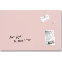 Sigel glasmagneetbord - ARTVERUM - mat roze - 60x40cm - frameloos - SI-GL514