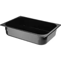 Hendi IJscontainer – polycarbonaat – 5L – zwart – 360x250x80 mm