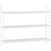 En.casa Wandplank Strängnäs set van 2 verstelbaar 50x60x15 cm wit