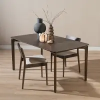 Livin24 Scandinavische eettafel Cala walnoot 160 x 90 cm